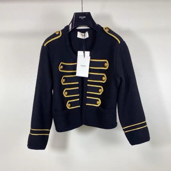 Celine Jackets & Blazers - ❌sold❌Authentic Celine Navy and Gold Blazer